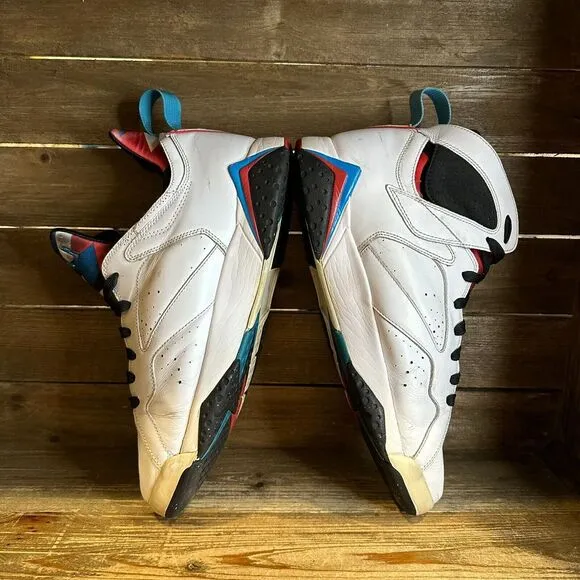 Mens Nike Air Jordan 7 Retro Orion White Leather Rare Sneakers Shoes Size 11.5 D