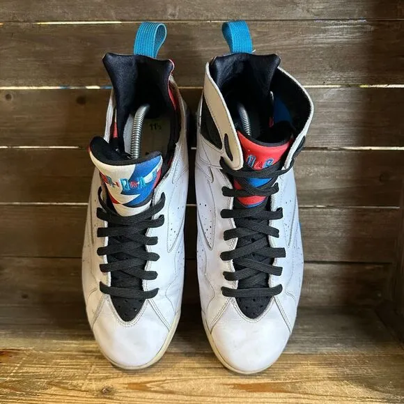 Mens Nike Air Jordan 7 Retro Orion White Leather Rare Sneakers Shoes Size 11.5 D