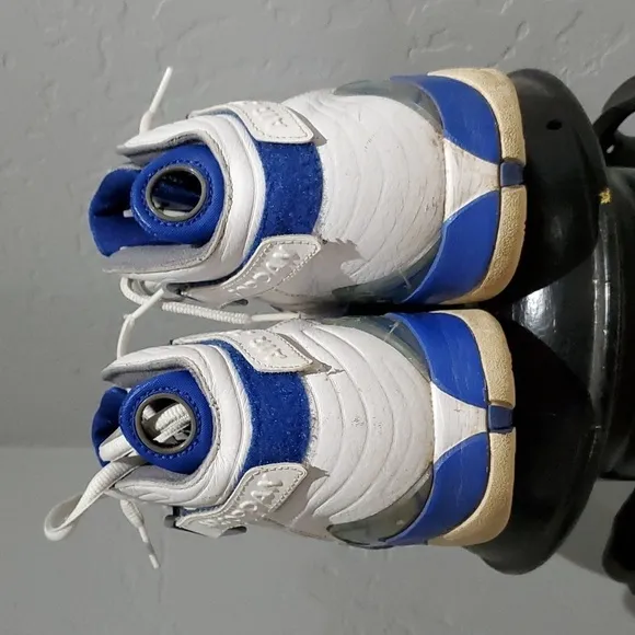 MENS NIKE AIR JORDAN 8.0 ROYAL BLUE WHITE SILVER SNEAKERS TRAINERS SIZE 13