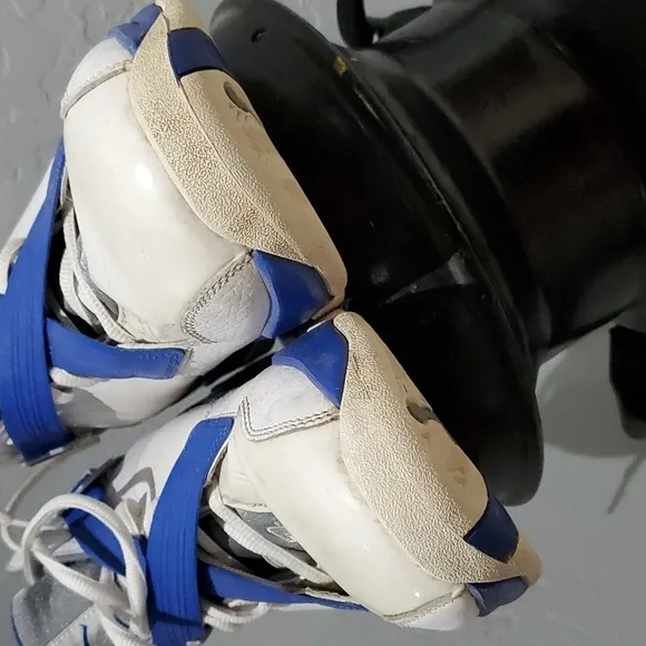 MENS NIKE AIR JORDAN 8.0 ROYAL BLUE WHITE SILVER SNEAKERS TRAINERS SIZE 13