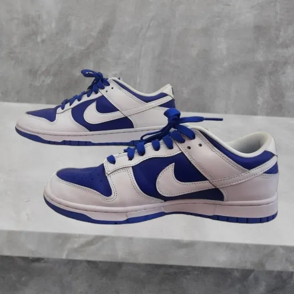 Men's Nike Dunk Low Racer Blue White Athletic Shoes/Sneakers Size 10 - DD1391-40