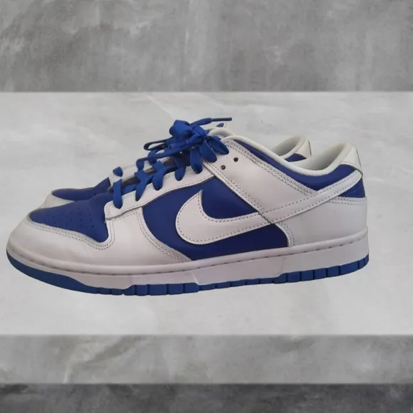 Men's Nike Dunk Low Racer Blue White Athletic Shoes/Sneakers Size 10 - DD1391-40