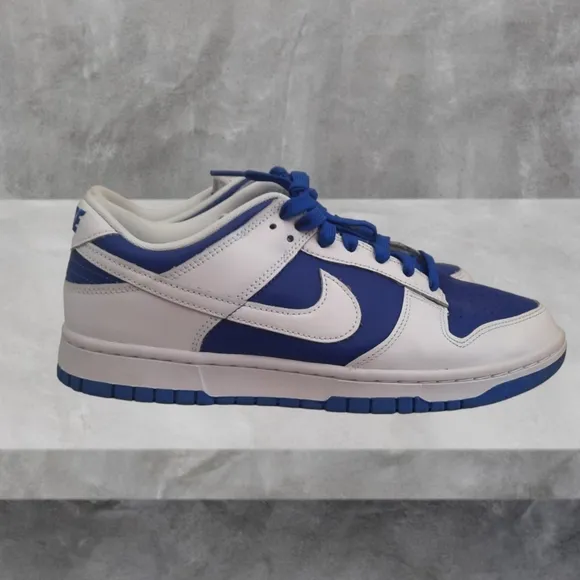 Men's Nike Dunk Low Racer Blue White Athletic Shoes/Sneakers Size 10 - DD1391-40