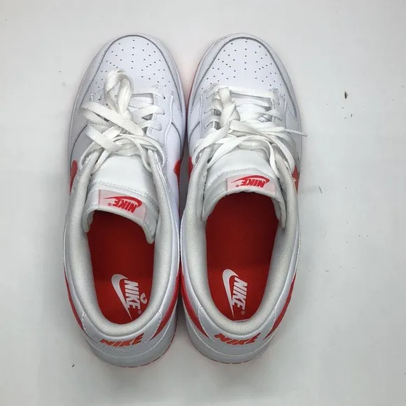 Mens Nike Dunk Low Retro White/Red DV0831-103 NWOB