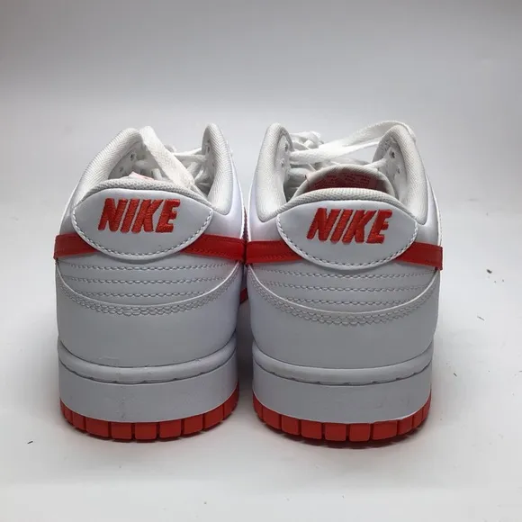 Mens Nike Dunk Low Retro White/Red DV0831-103 NWOB