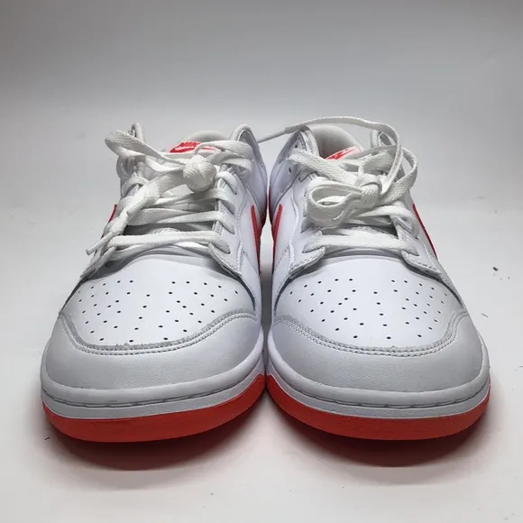 Mens Nike Dunk Low Retro White/Red DV0831-103 NWOB