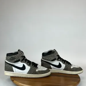 Mens Nike Jordan 1‎ High Retro OG Cement Leather Shoes Sneakers Size 10 M
