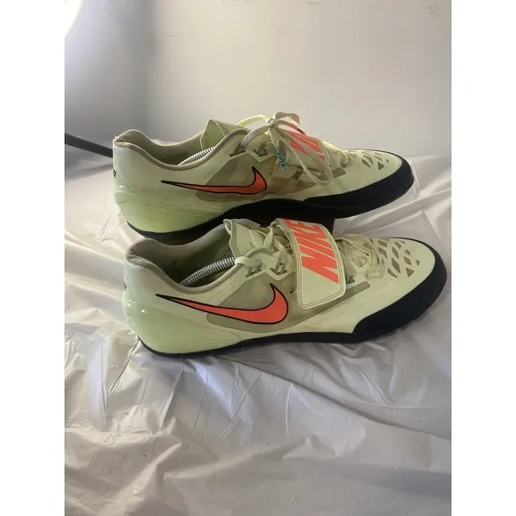 Men's Nike Zoom Rotational 6 Throwing Shoes- Volt Orange-Size 12.5-Great Cond.
