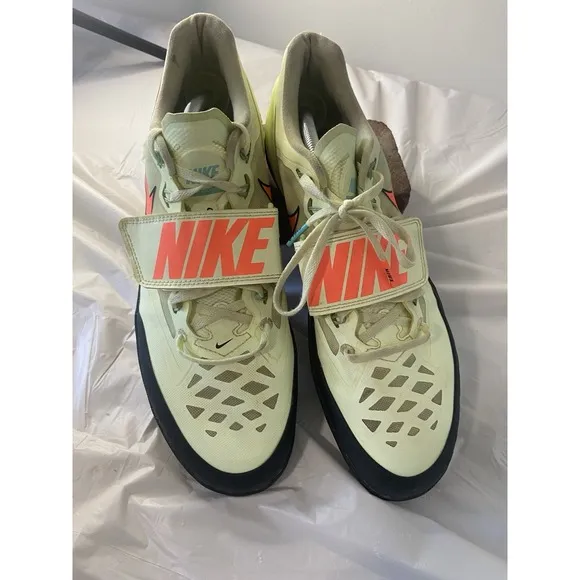 Men's Nike Zoom Rotational 6 Throwing Shoes- Volt Orange-Size 12.5-Great Cond.