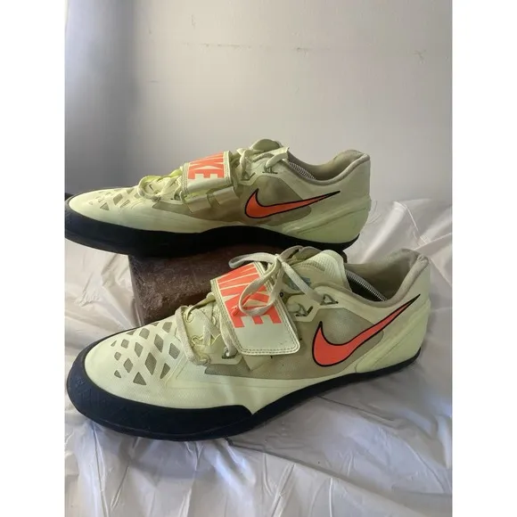 Men's Nike Zoom Rotational 6 Throwing Shoes- Volt Orange-Size 12.5-Great Cond.