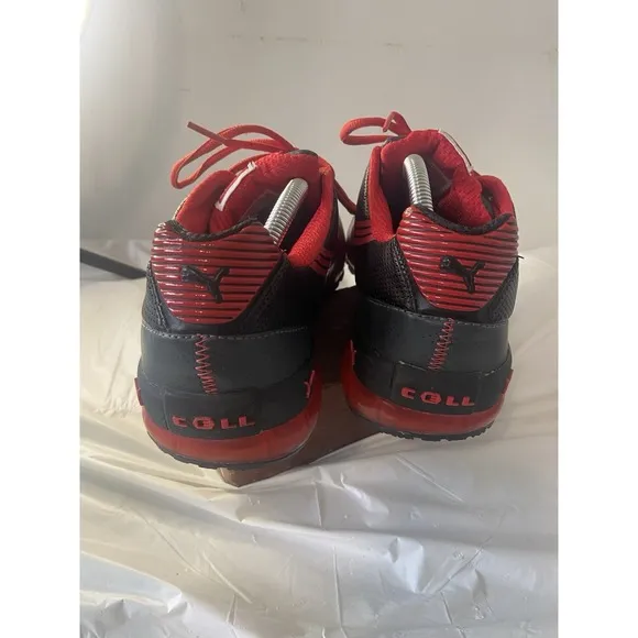 Men's Puma Cell Hiro Classic Running Shoe Gray/Blk/Red-Size 10-Excellent Cond.