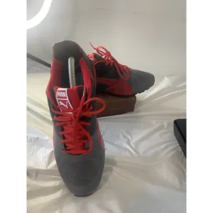 Men's Puma Cell Hiro Classic Running Shoe Gray/Blk/Red-Size 10-Excellent Cond.