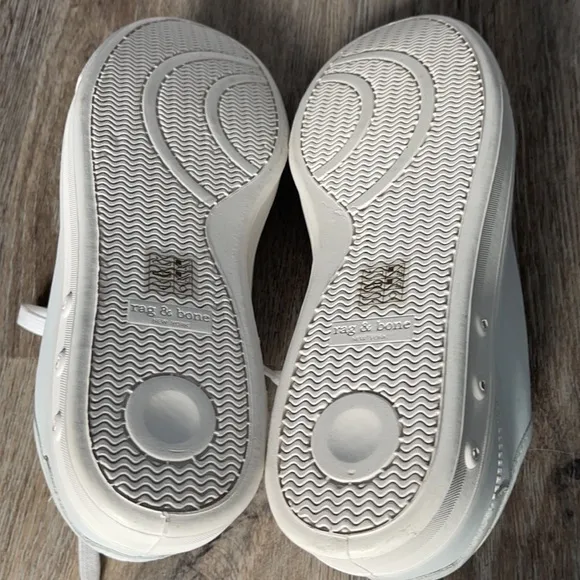 Men’s Rag &amp; Bone Standard Issue White Lace Up Shoes Size 8