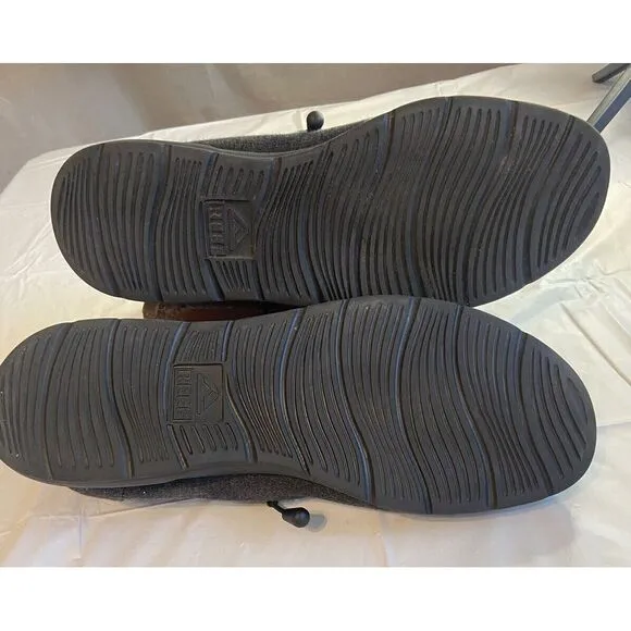 Men's Reef Cushion Coast Dark Gray Shoes-Size 12-Excellent Condition‎