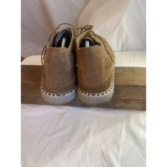 Men's Roan Brown Suede Tibor- Lace Up Shoes-Size‎ 11-Excellent Condition