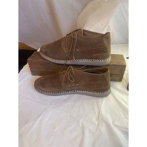Men's Roan Brown Suede Tibor- Lace Up Shoes-Size‎ 11-Excellent Condition