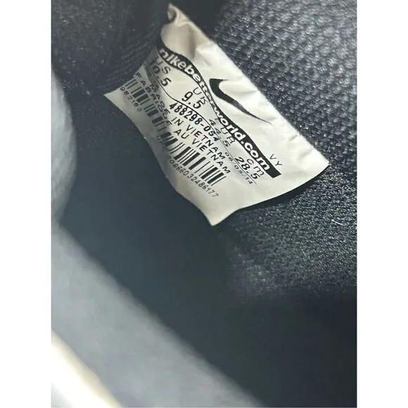 Men’s Size 10.5 Nike Air Force 1 Metallic Silver/Black #488298-054