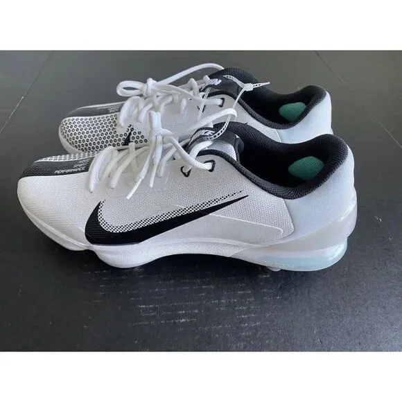 Men's Size 14 Nike Force Zoom 7 Pro Baseball Cleats White Black DC9905-103 NEW