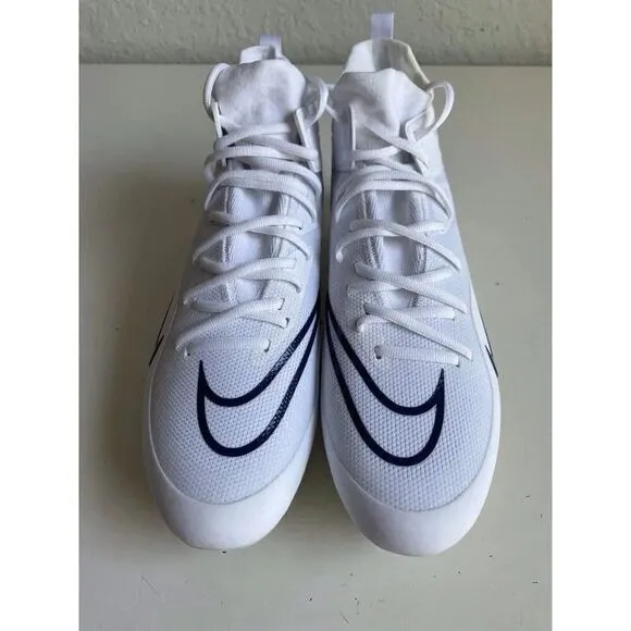 Men’s Sz 12.5 Nike Alpha Huarache 8 Elite White Lacrosse Cleats CW4447-101