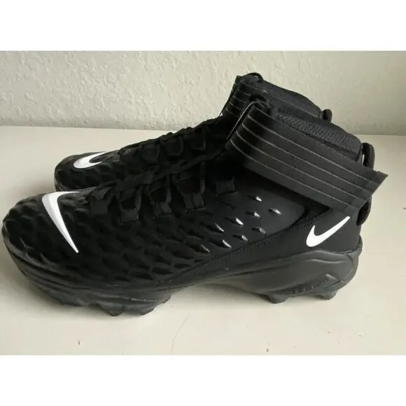 Men's Sz 17 Nike Force Savage Pro 2 Shark P Football Cleats Black BV5448-001