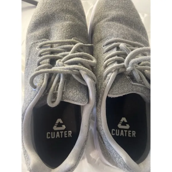 Men's Travis Mathew Cuater Heather Gray Knit Suede Golf Sneakers-Size 12