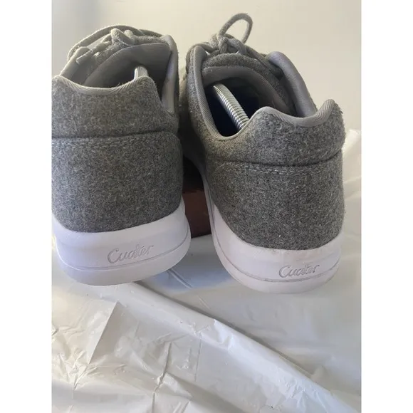 Men's Travis Mathew Cuater Heather Gray Knit Suede Golf Sneakers-Size 12
