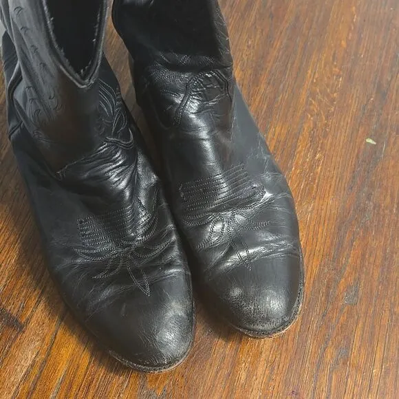 Mens vintage evenin star dancing cowboy boots size 12