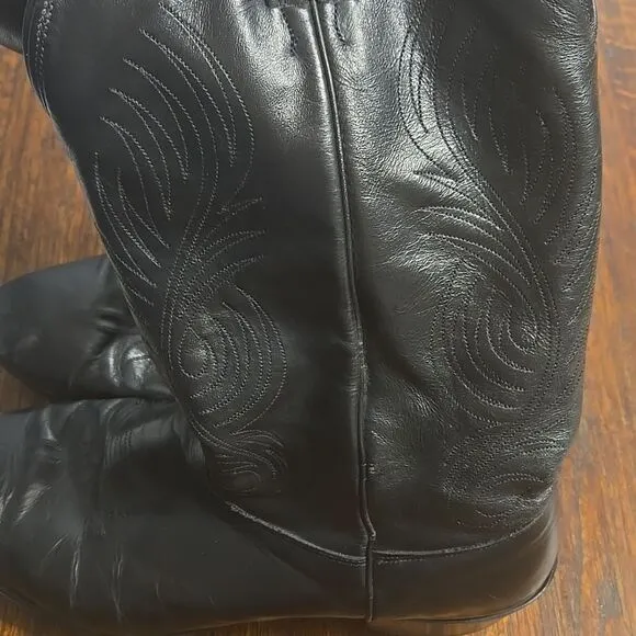 Mens vintage evenin star dancing cowboy boots size 12