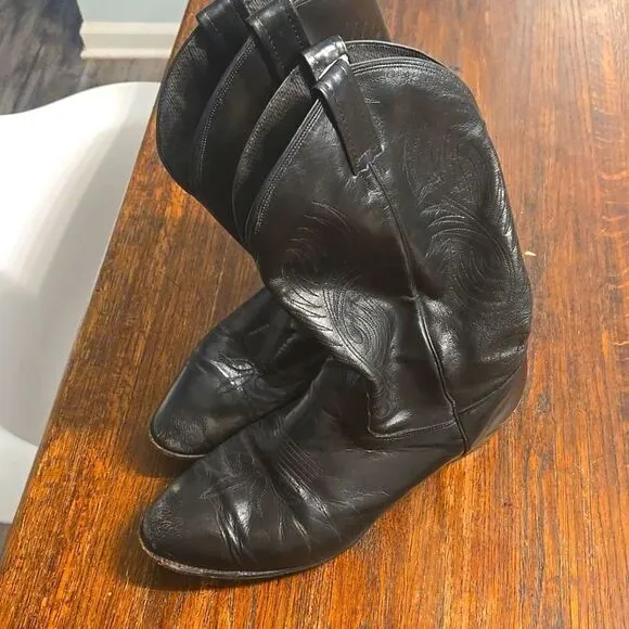Mens vintage evenin star dancing cowboy boots size 12