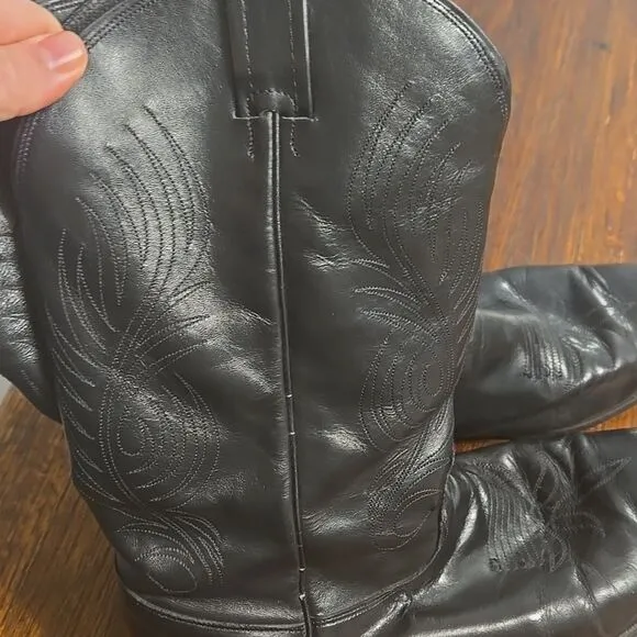 Mens vintage evenin star dancing cowboy boots size 12