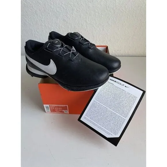 Men’s Size 10.5 Nike Air Zoom Victory Tour 2 BOA Golf Shoes Black DJ6573-001 NEW