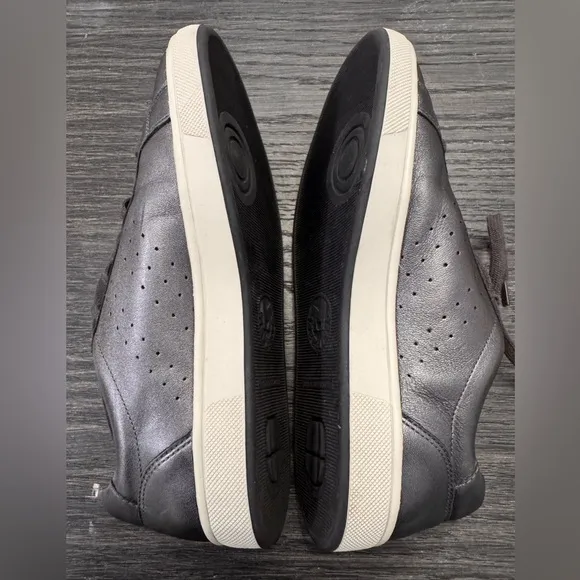Mephisto Nikita Women’s Metallic Leather Sneakers with Zipper - Size 6.5