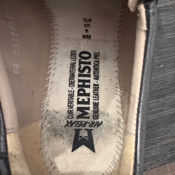 Mephisto Nikita Women’s Metallic Leather Sneakers with Zipper - Size 6.5