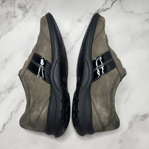 Mephisto Runoff Air-Jet System Grey Brown Laced Sneakers Casual Shoes Size 8.5
