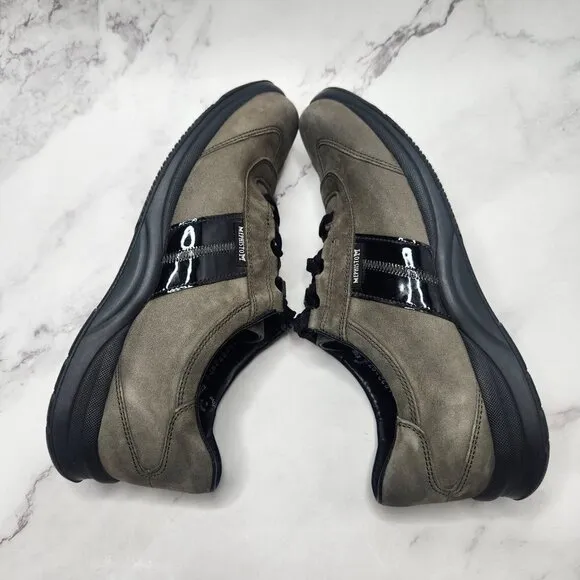 Mephisto Runoff Air-Jet System Grey Brown Laced Sneakers Casual Shoes Size 8.5
