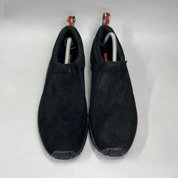 Merrell Men's Size 11.5 Jungle Moc Midnight Black Suede Slip On Shoes