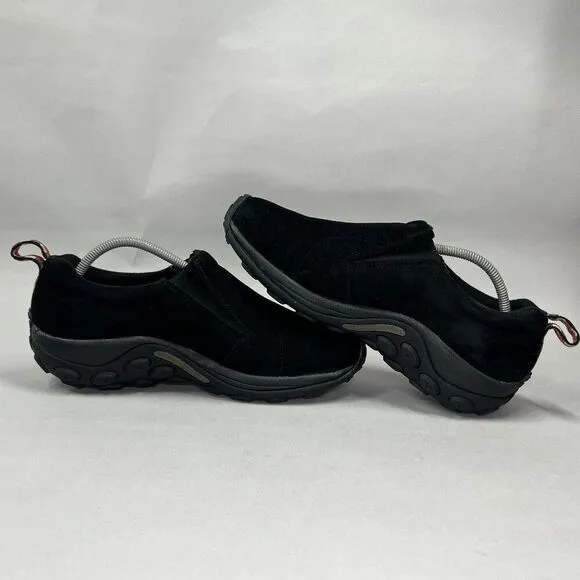 Merrell Men's Size 11.5 Jungle Moc Midnight Black Suede Slip On Shoes