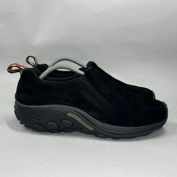 Merrell Men's Size 11.5 Jungle Moc Midnight Black Suede Slip On Shoes