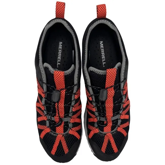 Merrell Shoes Mens Wildwood Aerosport Outdoors Size 10.5 Black/Tangerine J067675