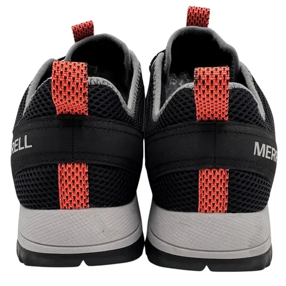 Merrell Shoes Mens Wildwood Aerosport Outdoors Size 10.5 Black/Tangerine J067675