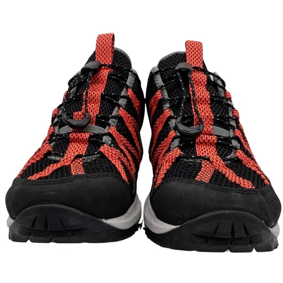 Merrell Shoes Mens Wildwood Aerosport Outdoors Size 10.5 Black/Tangerine J067675
