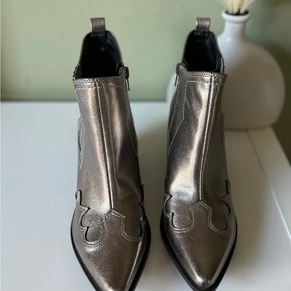 Metallic Ankle Boots Indigo 8,5 ladies