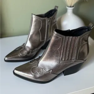 Metallic Ankle Boots Indigo 8,5 ladies