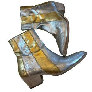 Metallic Silver Ankle Boots by Faryl Robin almost new size 11