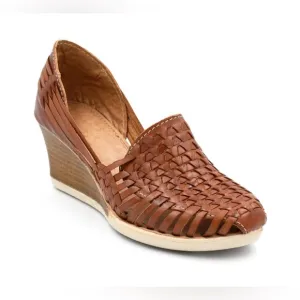 Mexican Genuine Leather Platform Boho Shoes for Women Size 9