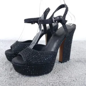 Michael Kors Bennett Womens 7 Shoes Rhinestone Crystal Platform Heels