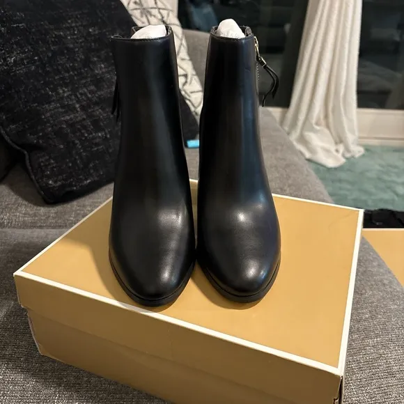 Michael Kors Black and Brown Women's Ankle Boots