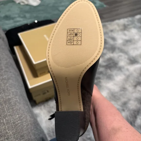 Michael Kors Black and Brown Women's Ankle Boots