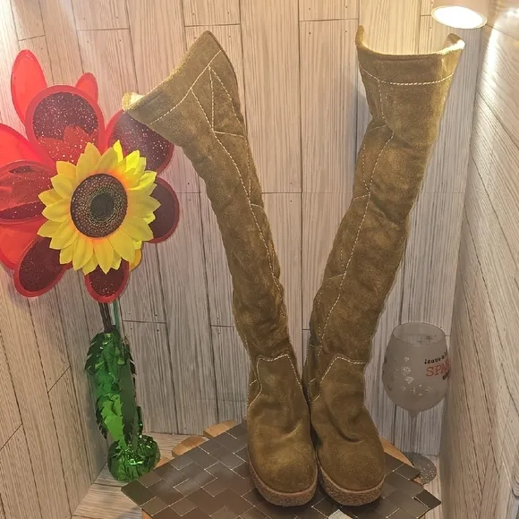 Michael Kors Brown Over the Knee Boots