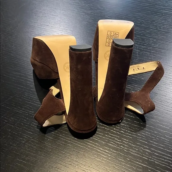 Michael Kors Brown Suede Sandals